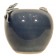 A blue glazed porcelain brush washer with gecko decoration