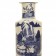 A Chinese blue and white porcelain vase with landscape scene