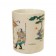 A Famille Rose Porcelain brush pot with painting of officers touring the village