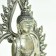 Tibetan silver seated AMITABHA Buddha
