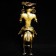 A Karnkata Bronze figure of a man riding a horse