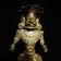 A Karnkata Bronze figure of a man riding a horse
