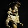 A Karnkata Bronze figure of a man riding a horse