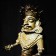 A Karnkata Bronze figure of a man riding a horse