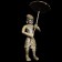Indian Bronze figure of an attendanct