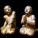 Wooden Mandalay kneeling disciples