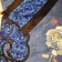 Chinese Lady's blue robe