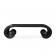 Black Lacquer Scrolled-Legs Low Table